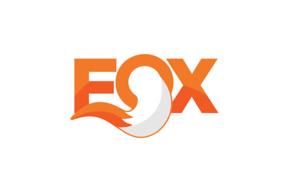 Fox tail logo template design vector