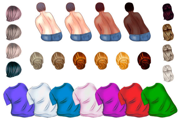 Big family clipart, Parent clipart, Father's Day, Mother's Day