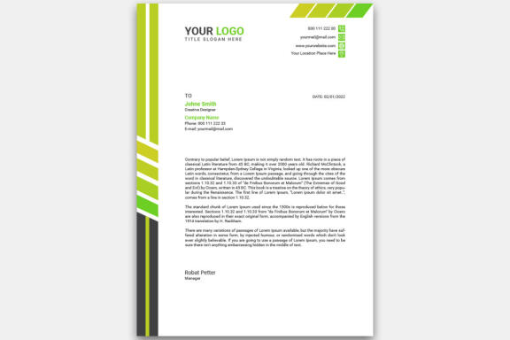 Clean Letterhead Design