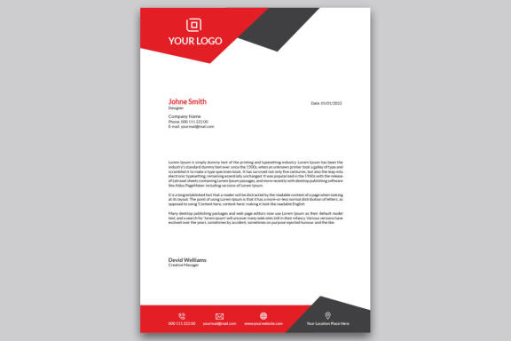 Corporate Business Letterhead