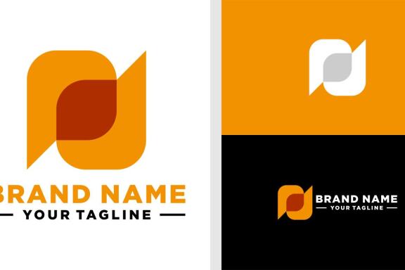 LETTER N LOGO BUBBLE CHAT NEGATIVE SPACE EDITABLE