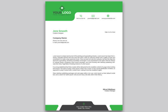Creative Letterhead Design