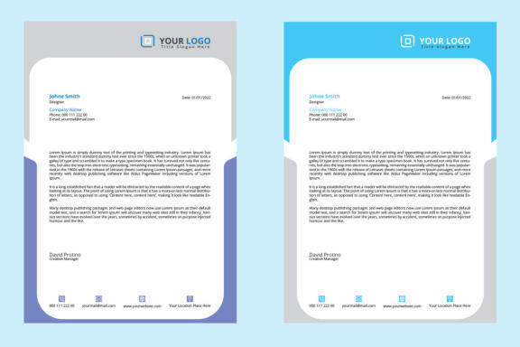Letterhead Design Template