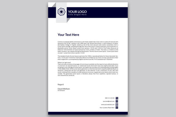 Modern Business Letterhead Template