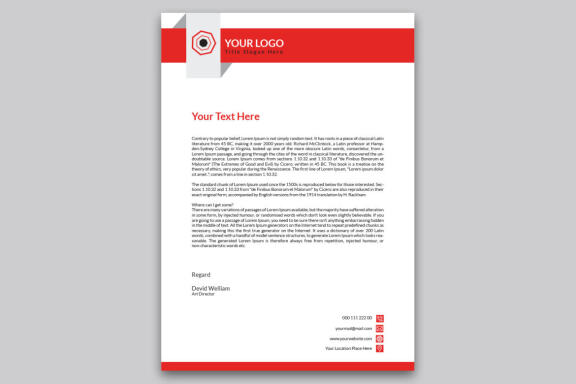 Modern Business Letterhead Template