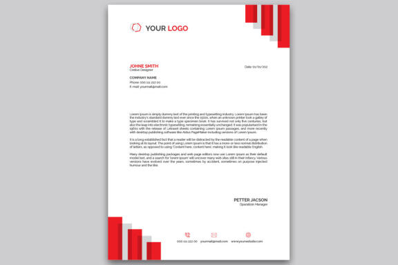 Modern Letterhead Design