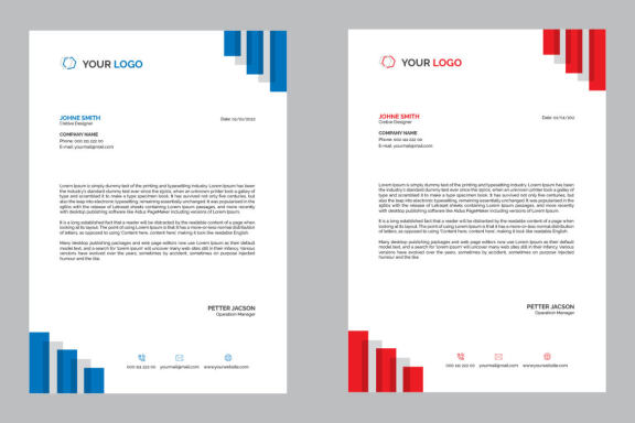 Modern Letterhead Design