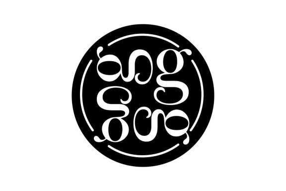 Initial g circle logo design vector
