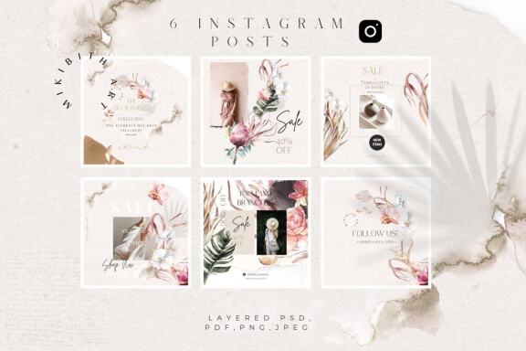BOHO STYLED TEMPLATES CANVA