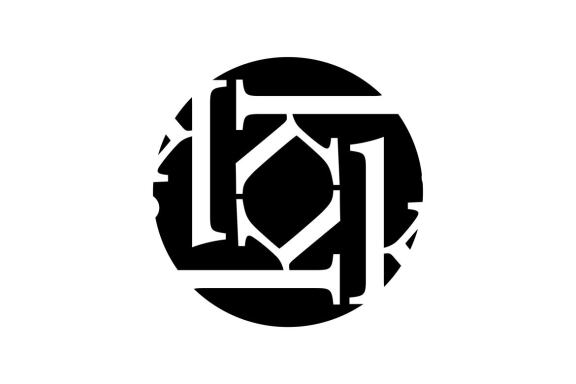 Initial K elegant circle logo template design vector