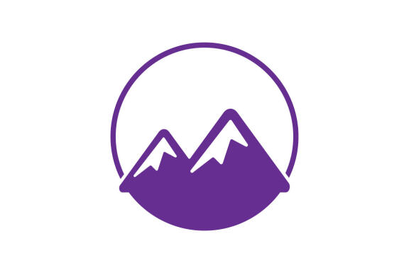 Mountain lanscape travelling icon logo template vector illustration