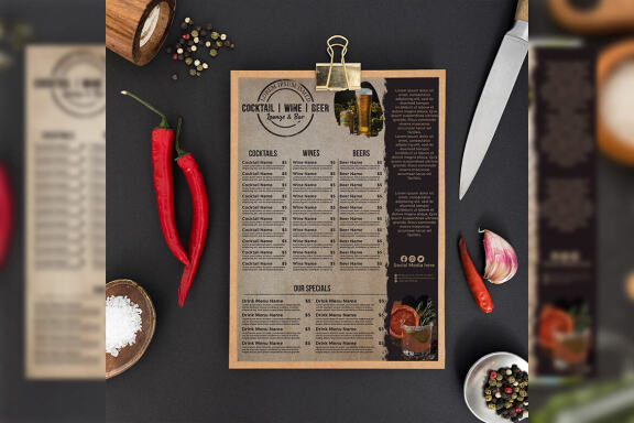 Cocktails Menu