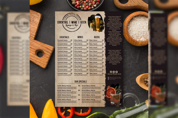 Cocktails Menu