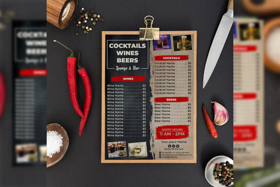 Cocktails Menu