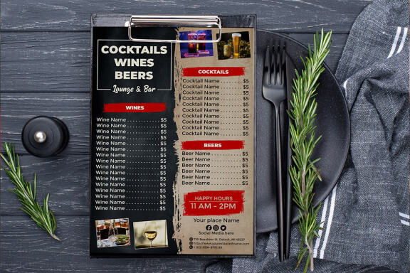 Cocktails Menu