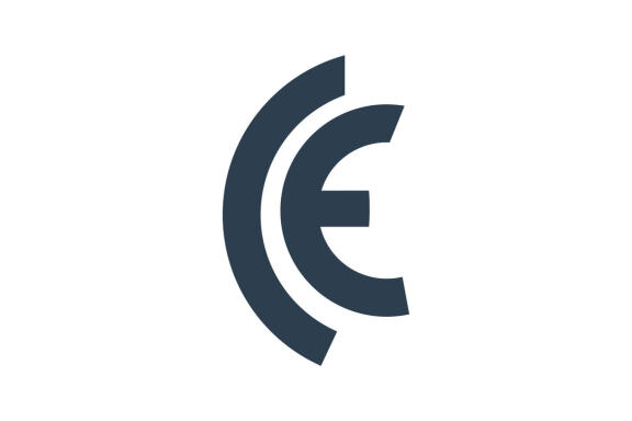 Letter initial E CE monogram logo design vector
