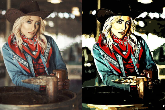 Oil Vexel Effect Photoshop Action