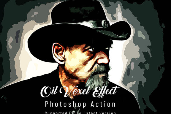 Oil Vexel Effect Photoshop Action