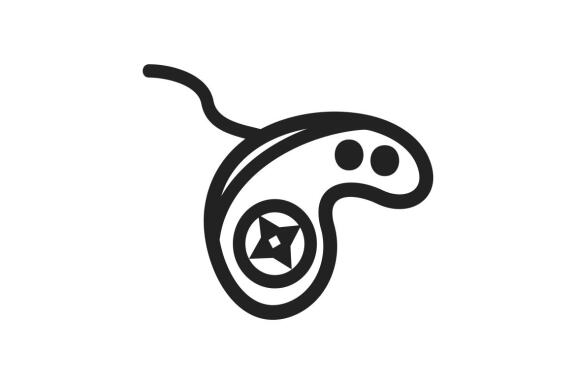 Joystick game lineart icon design flat logo vector 