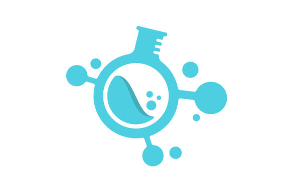 share laboratory experiment concept icon logo template vector illustration