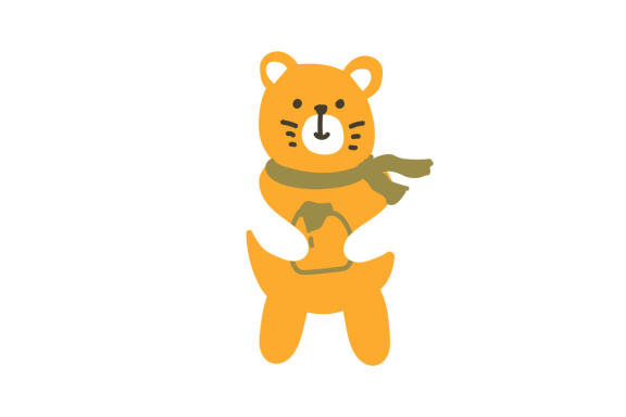 Cute bear logo vector design  illustration