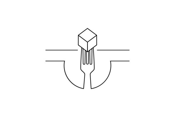 spoon, fork restaurant icon template vector  logo illustration 