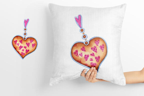 Fairies valentines day watercolor clipart