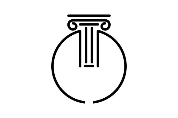 Law firm advocate creative icon design template logo vector
