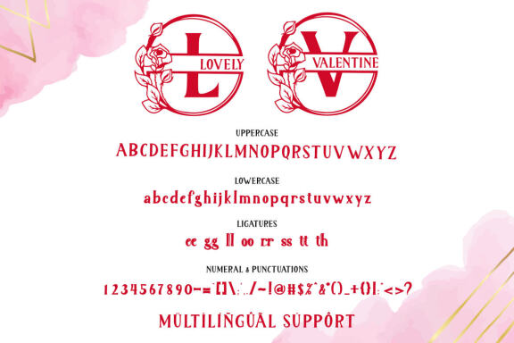 Lovely Valentine Monogram
