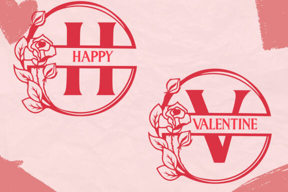 Lovely Valentine Monogram