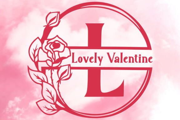 Lovely Valentine Monogram
