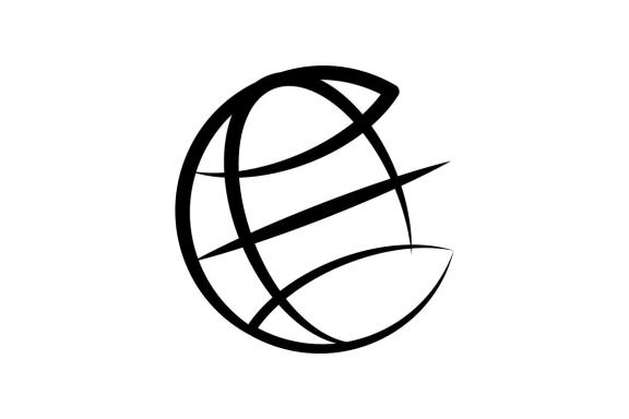 Flat planet Earth logo vector illustration design