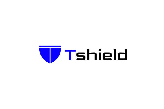 T Security Shield Negative Logo