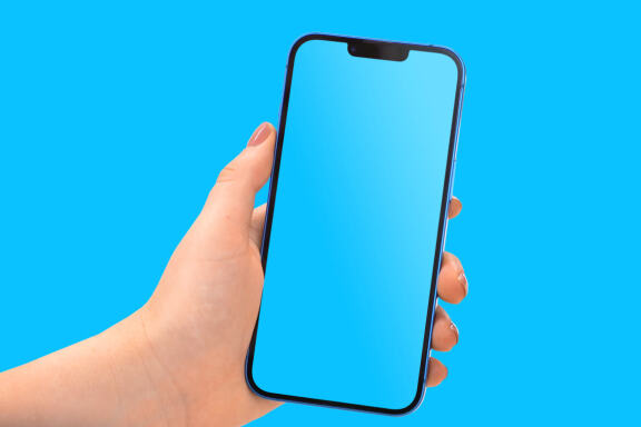 IPhone 13 Pro Modern Mockups-Blue 2