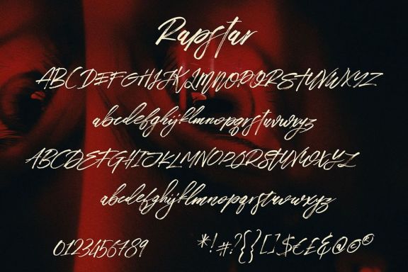Rapstar Brush & SVG Font