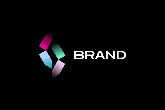 Bold Gradient Futuristic Logo