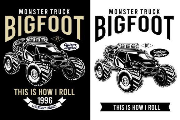 BigFoot Car Vector