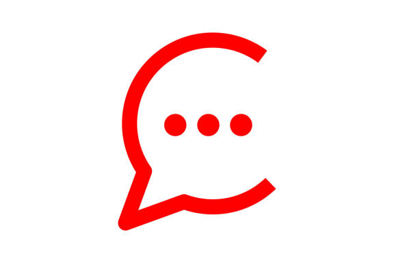Talk, chat, message, logo design vector isolated