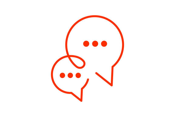 Talk, chat, message, logo design vector isolated