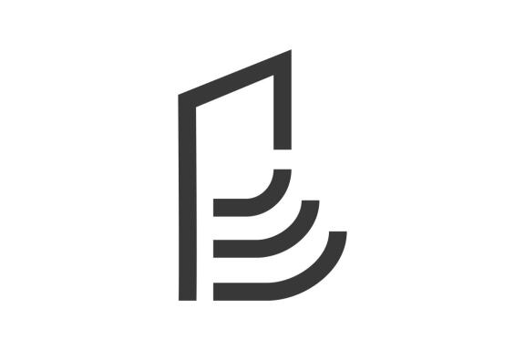 Back stairs logo design vector isolated