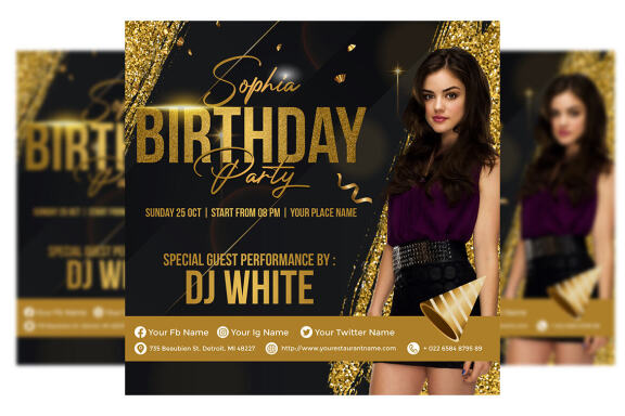 Birthday Party Flyer 