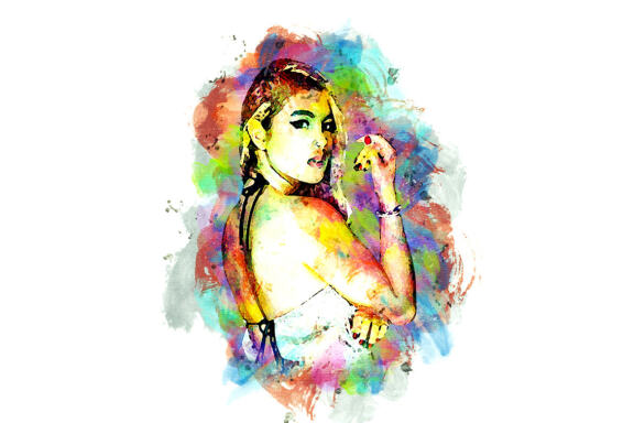 Palette Watercolor Photoshop Action