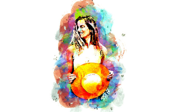 Palette Watercolor Photoshop Action