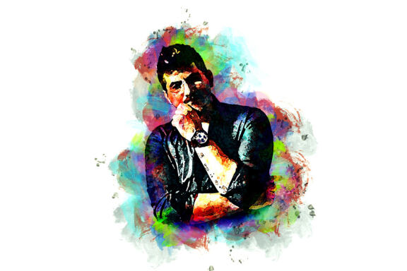 Palette Watercolor Photoshop Action
