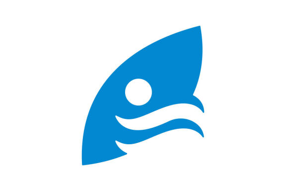 children learn surfing logo design vector isolated