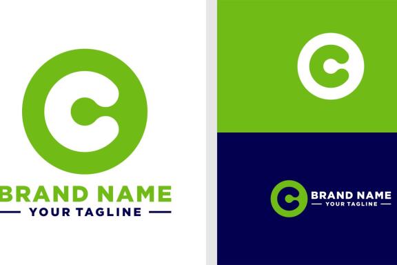 OC LOGO MONOGRAM NEGATIVE SPACE EDITABLE