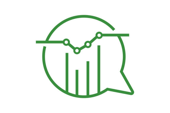 chart consulting , business consult logo design vector isolated