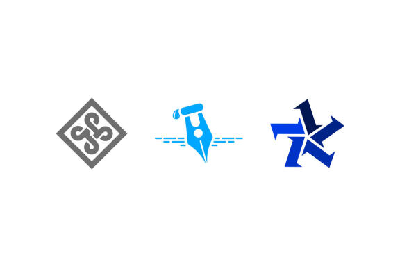 3 in 1 - Free Vector Logo Shapes
