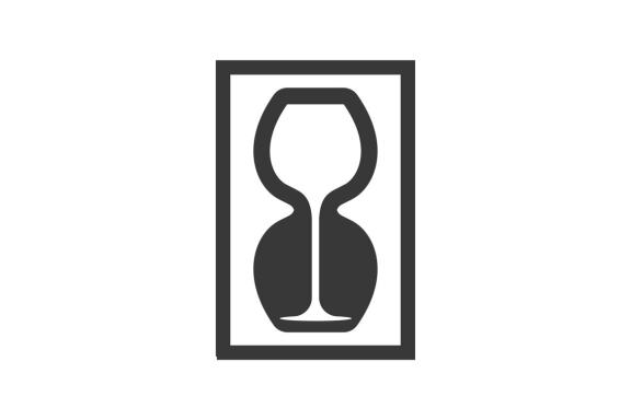 wine time to drink logo design vector isolated