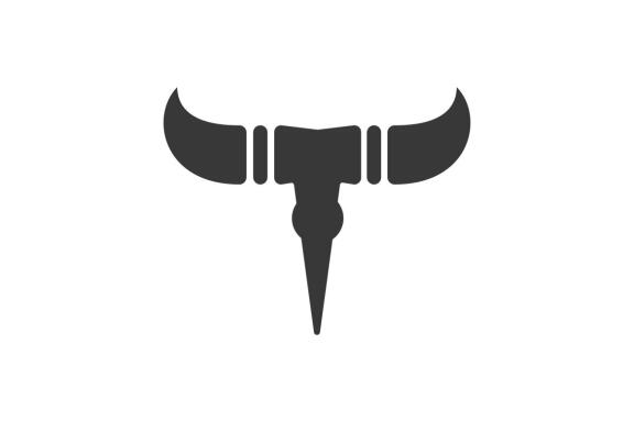 horn bull attorney logo design vector isolated
